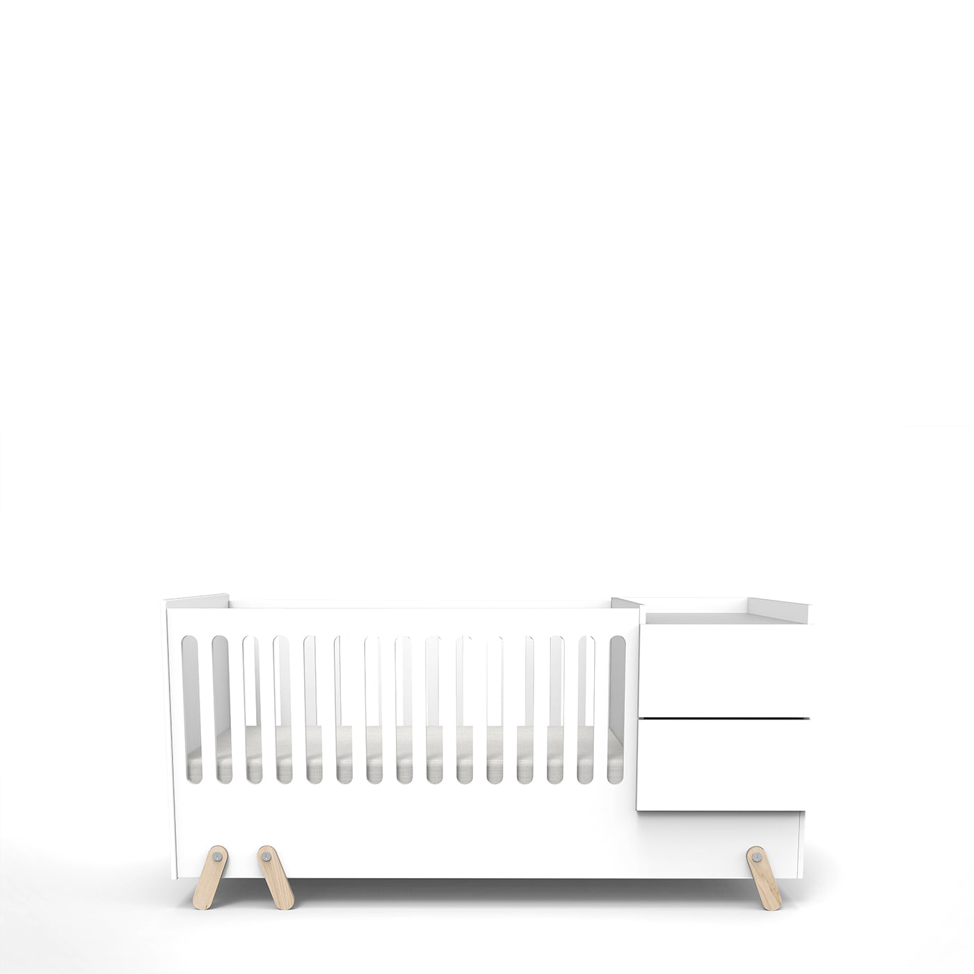 Fox E Lungo White Growing Baby Bed