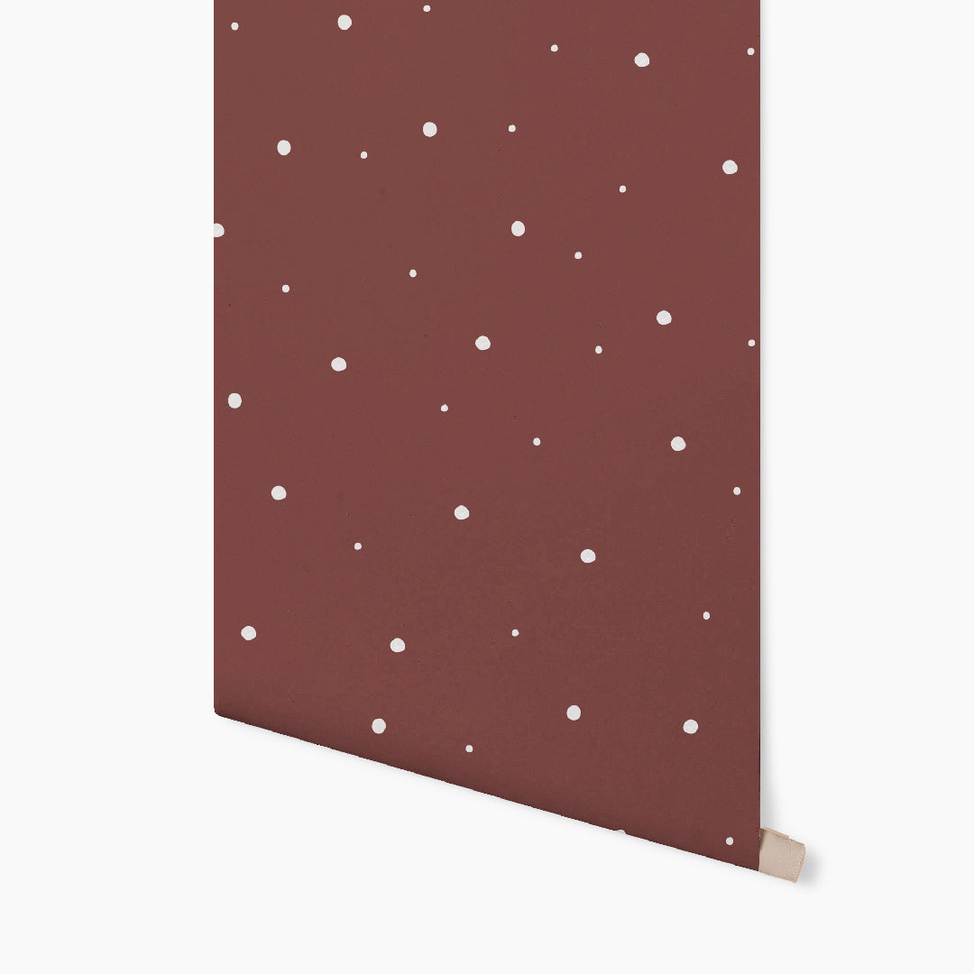 Watercolor Polka Dot White Wallpaper GAE126