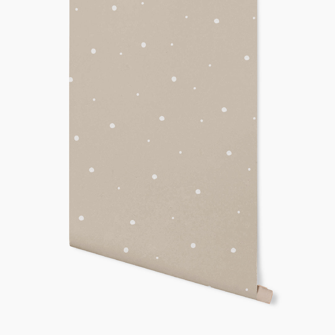 Watercolor Polka Dot White Wallpaper GAE126