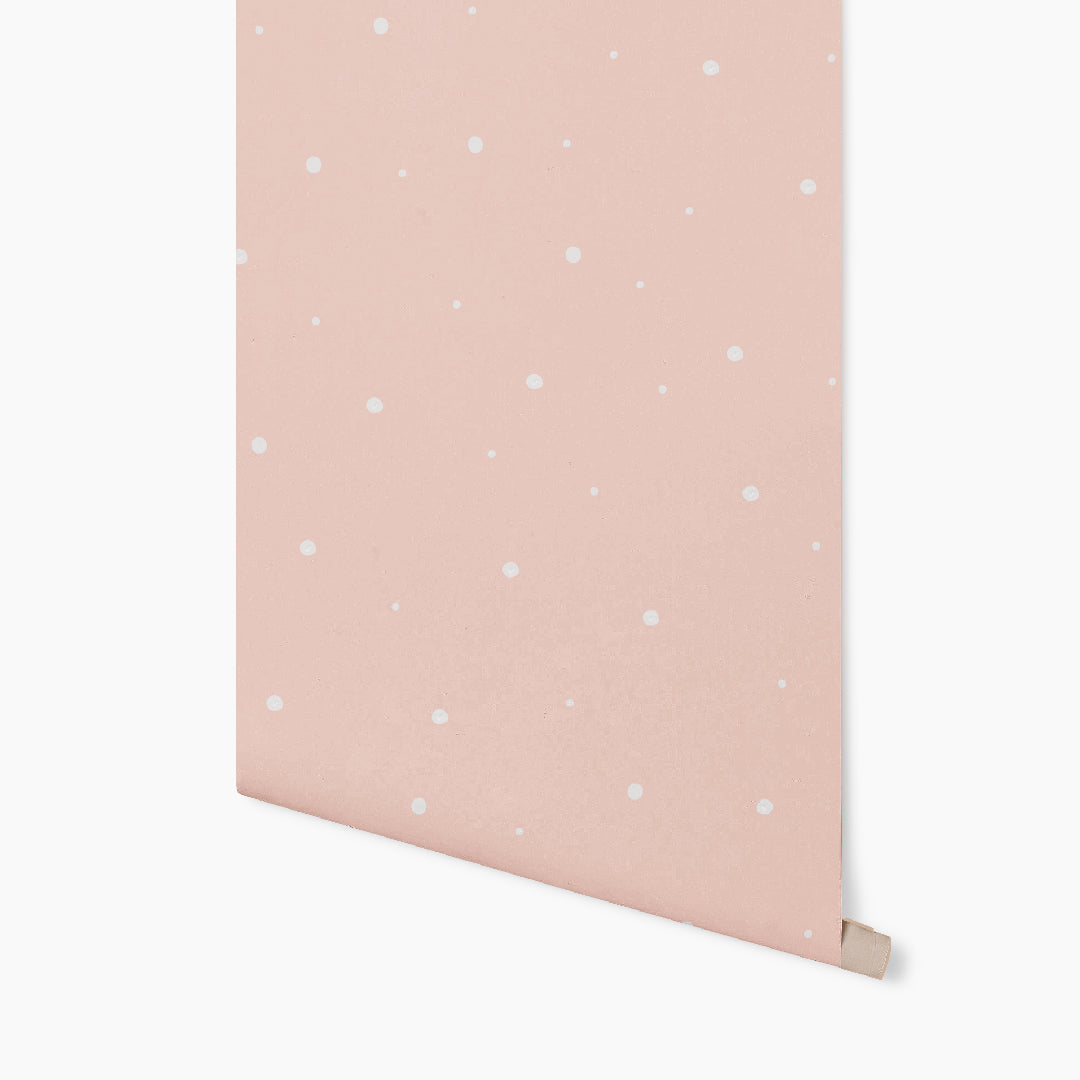 Watercolor Polka Dot White Wallpaper GAE126