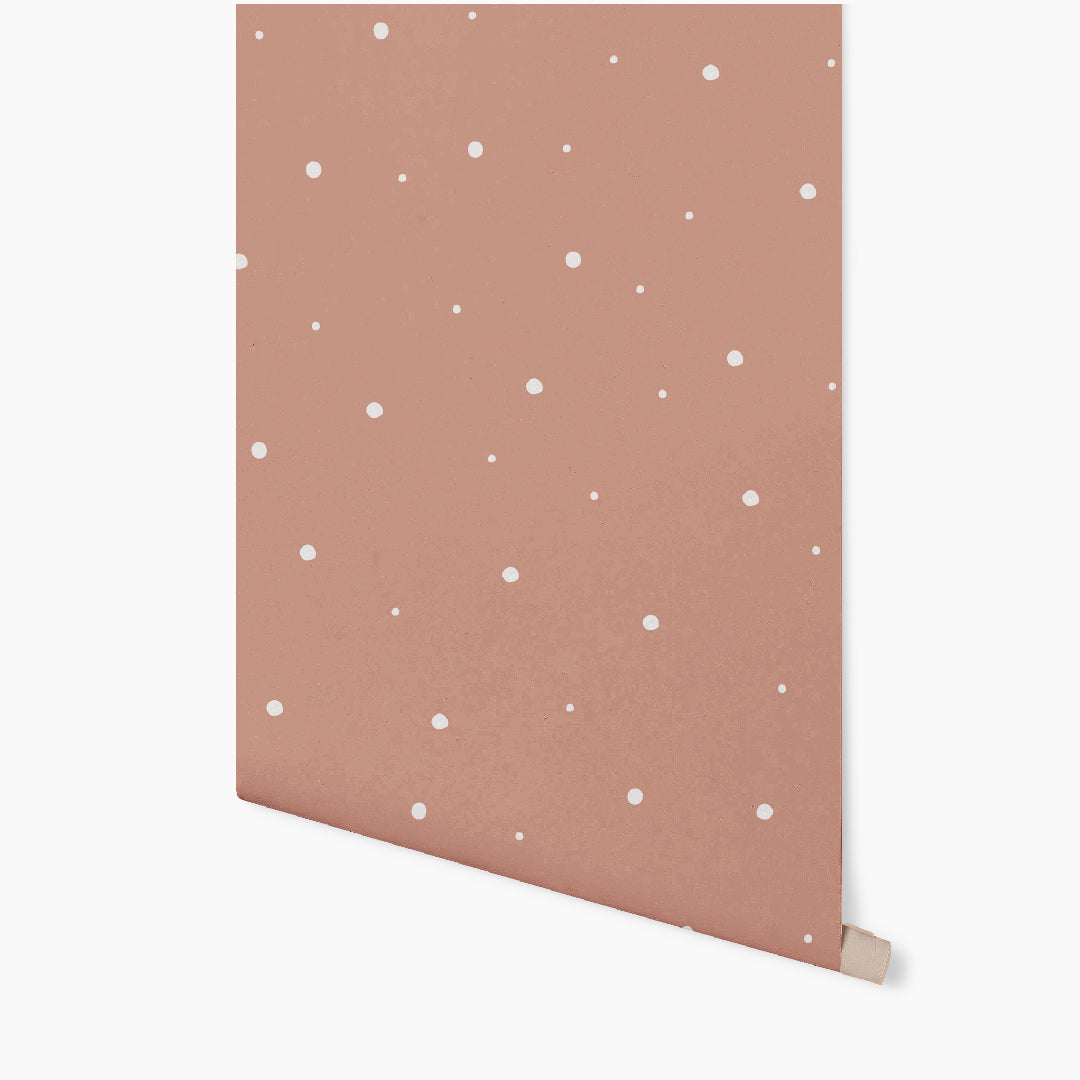 Watercolor Polka Dot White Wallpaper GAE126