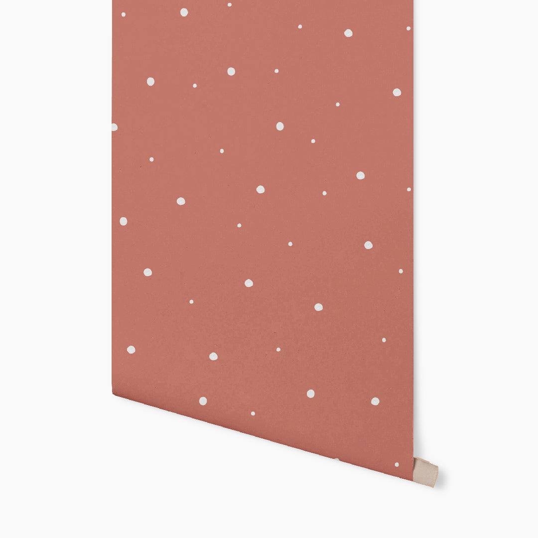 Watercolor Polka Dot White Wallpaper GAE126