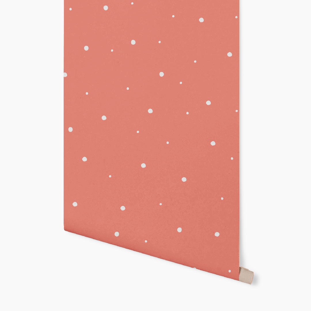 Watercolor Polka Dot White Wallpaper GAE126