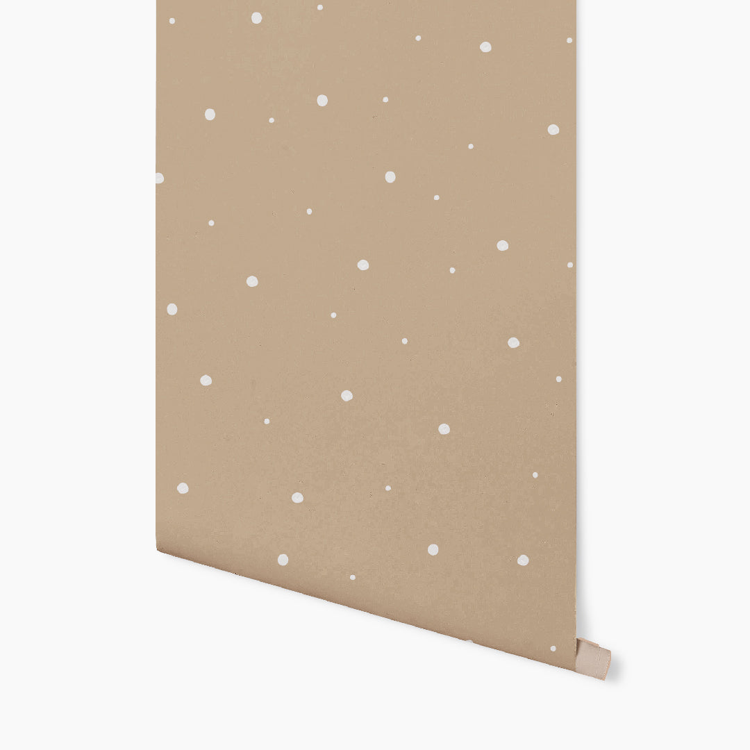 Watercolor Polka Dot White Wallpaper GAE126