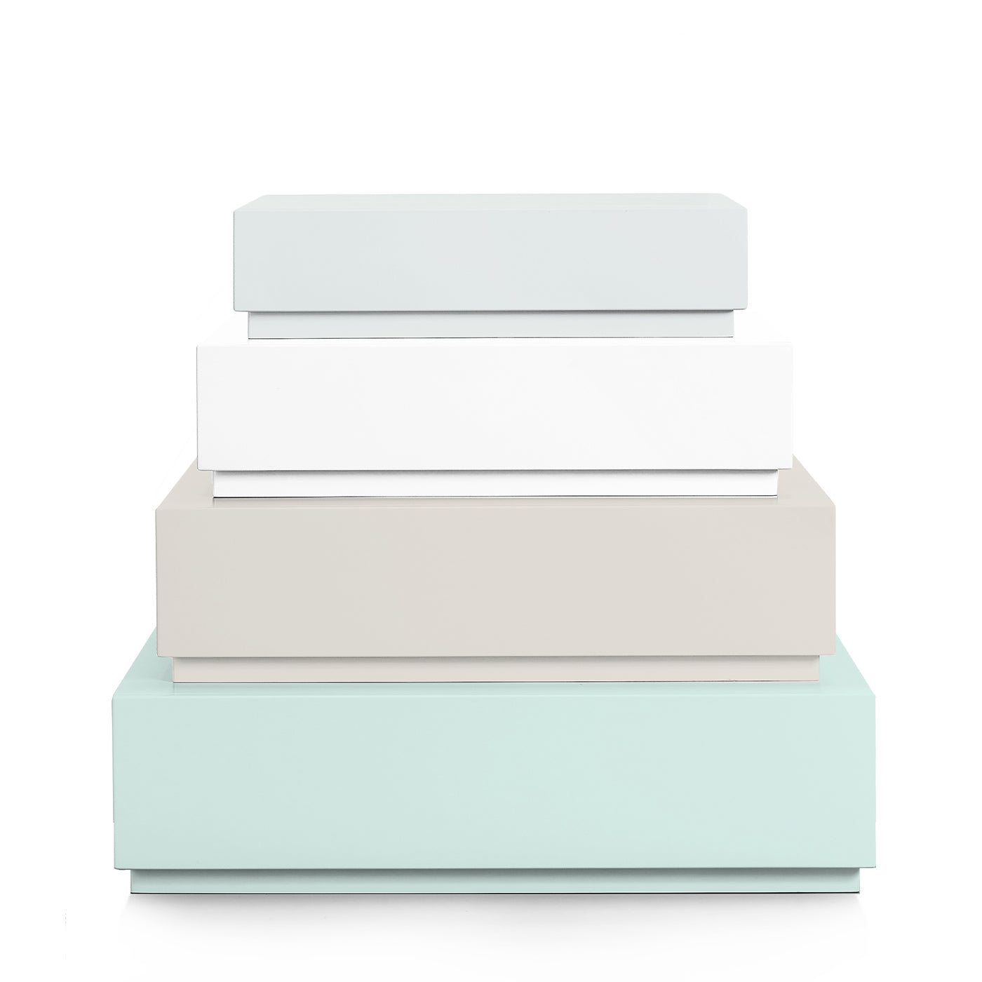 Pyramid Drawers Set of 4 Dressers