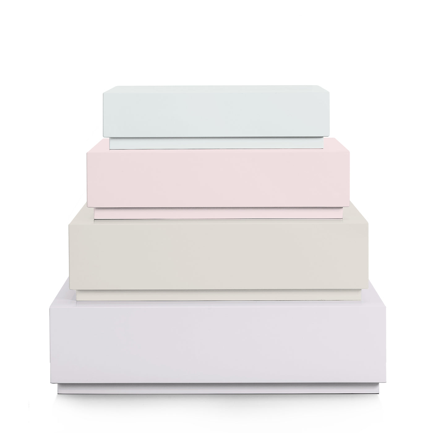 Pyramid Drawers Set of 4 Dressers