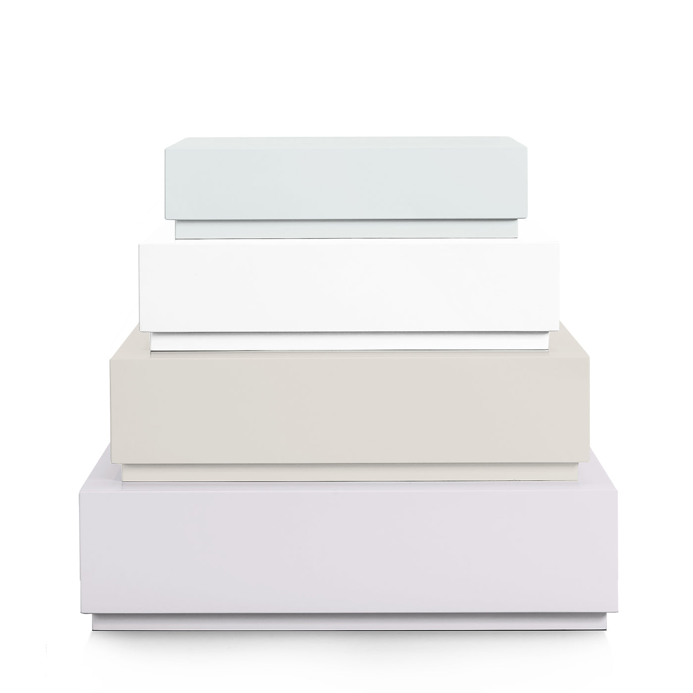 Pyramid Drawers Set of 4 Dressers