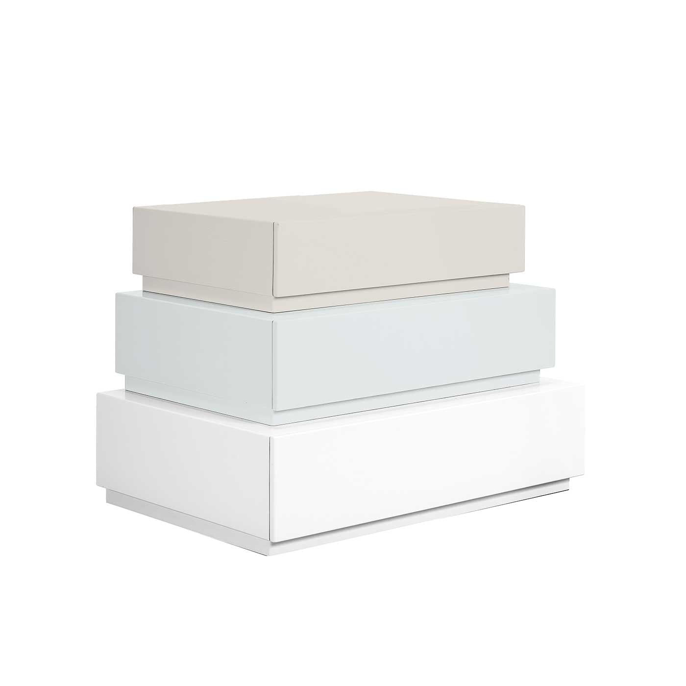 Pyramid Drawers Set of 3 Dresser