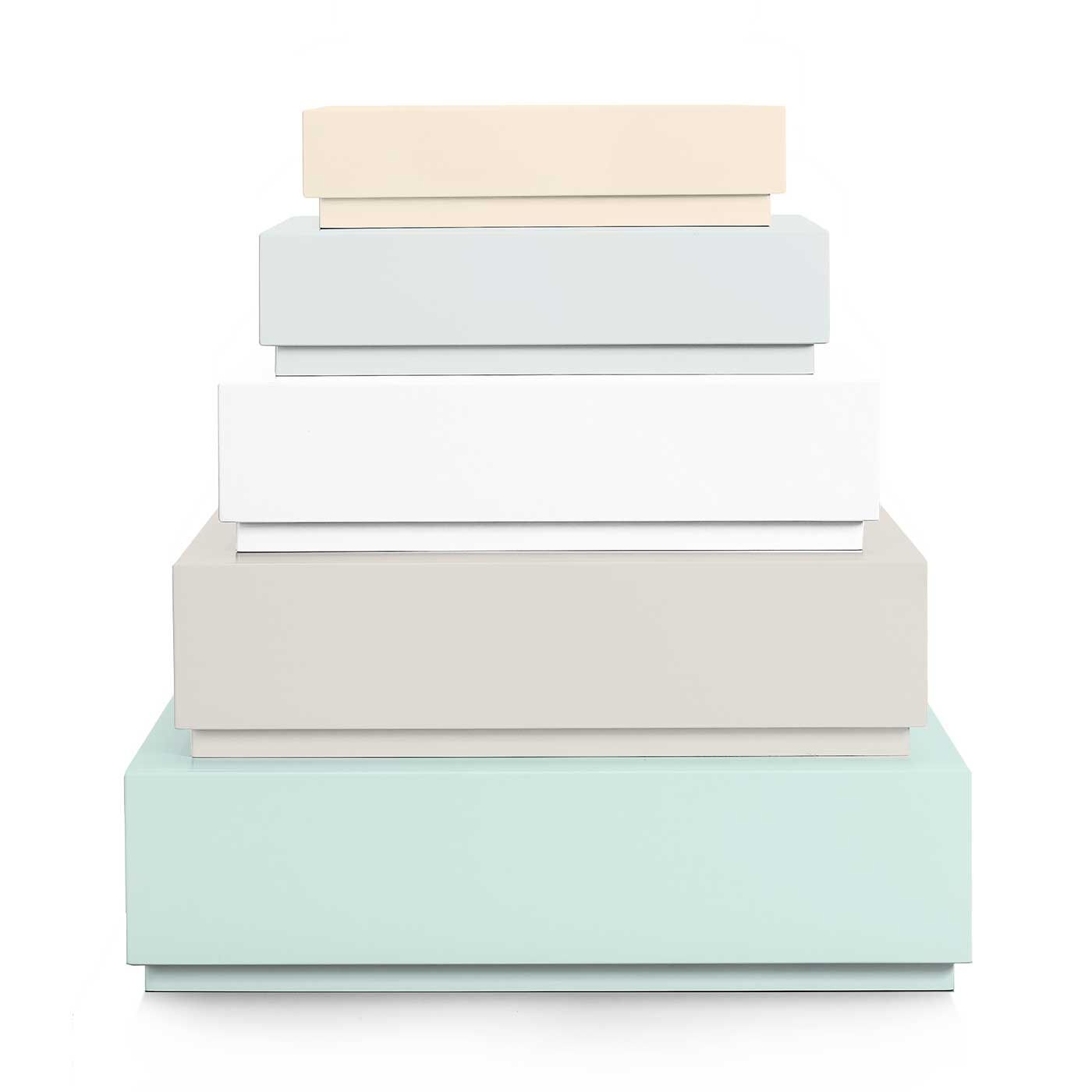 Pyramid Drawers Set 5 Drawer Dresser