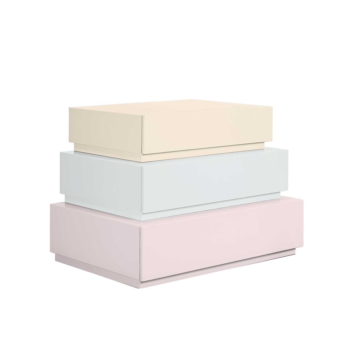 Pyramid Drawers Set of 3 Dresser
