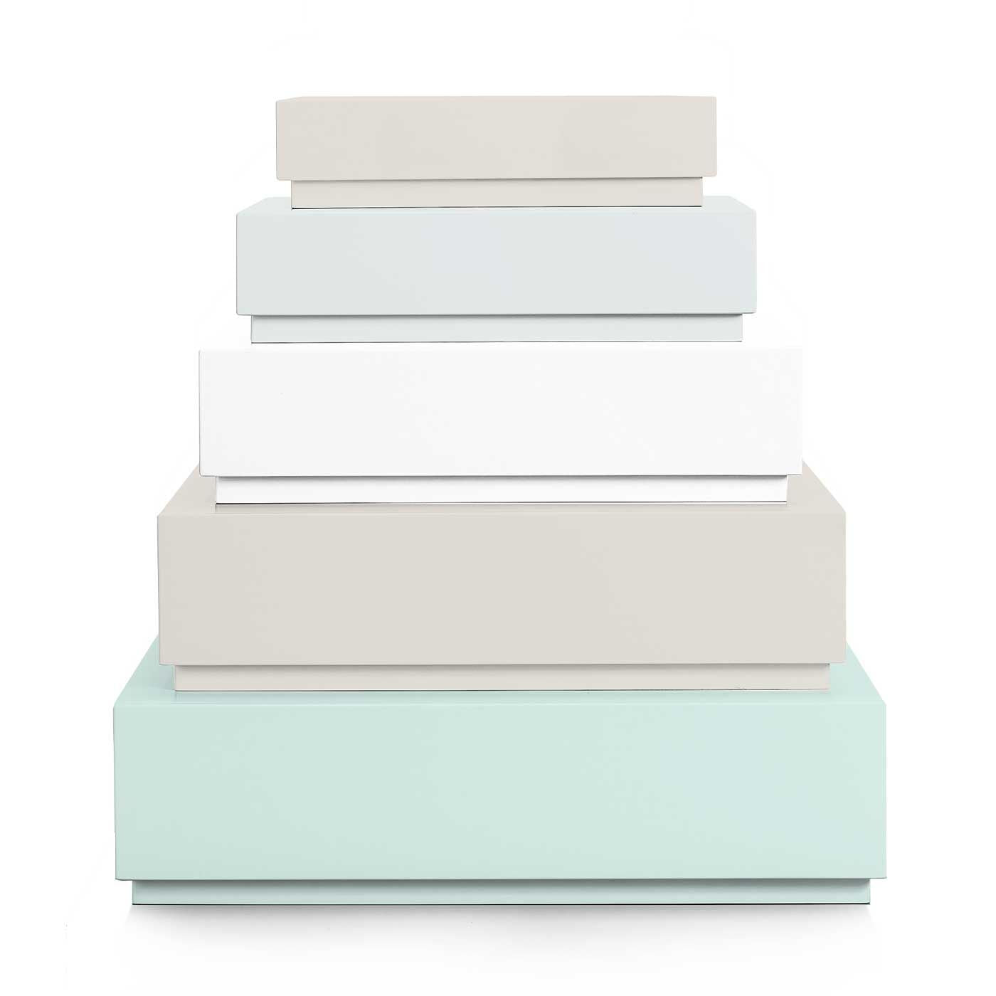 Pyramid Drawers Set 5 Drawer Dresser