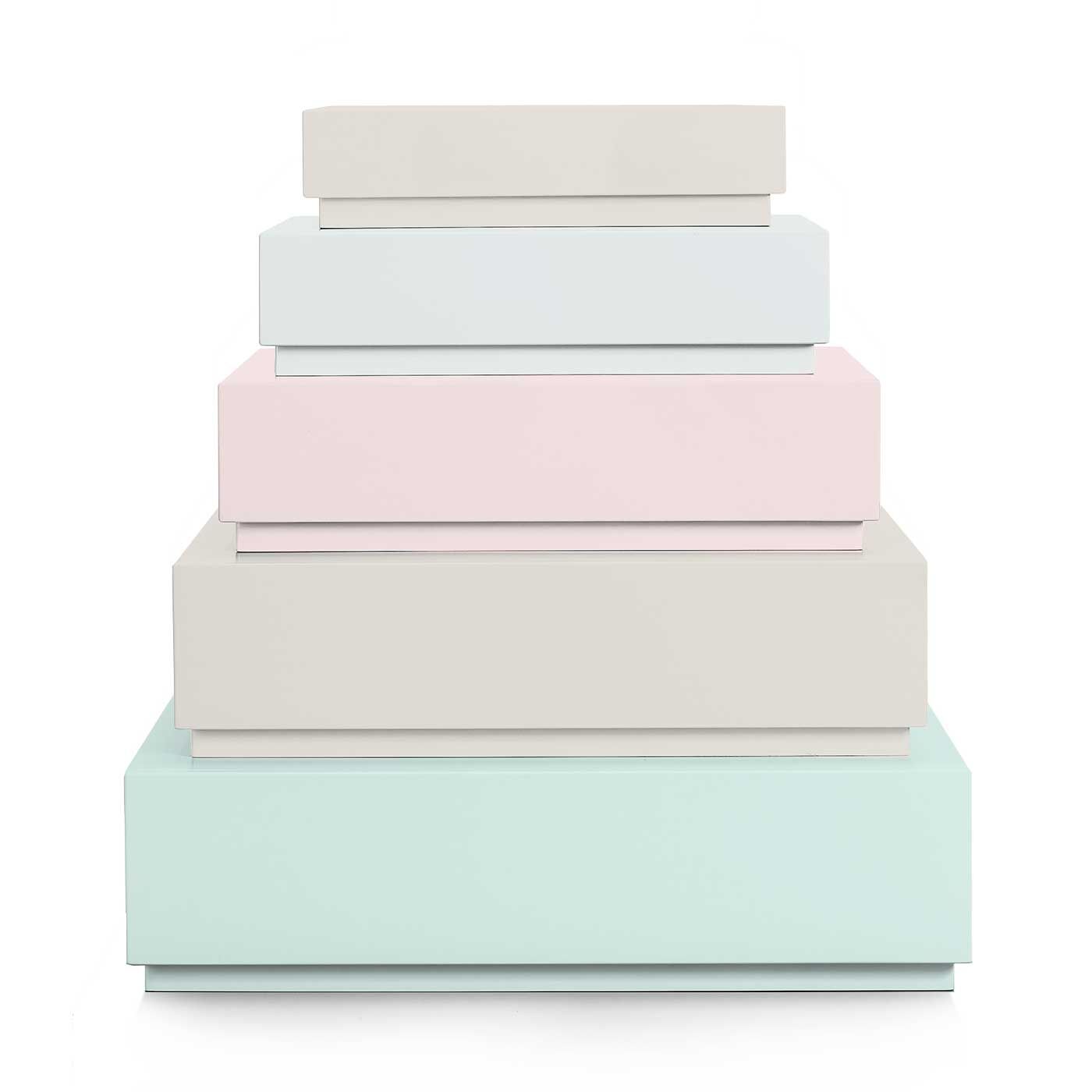 Pyramid Drawers Set 5 Drawer Dresser