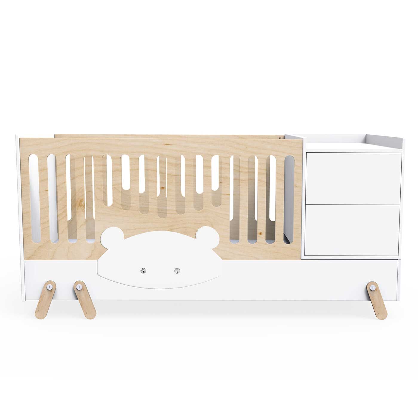 Fox E Lungo Natural Growing Baby Bed