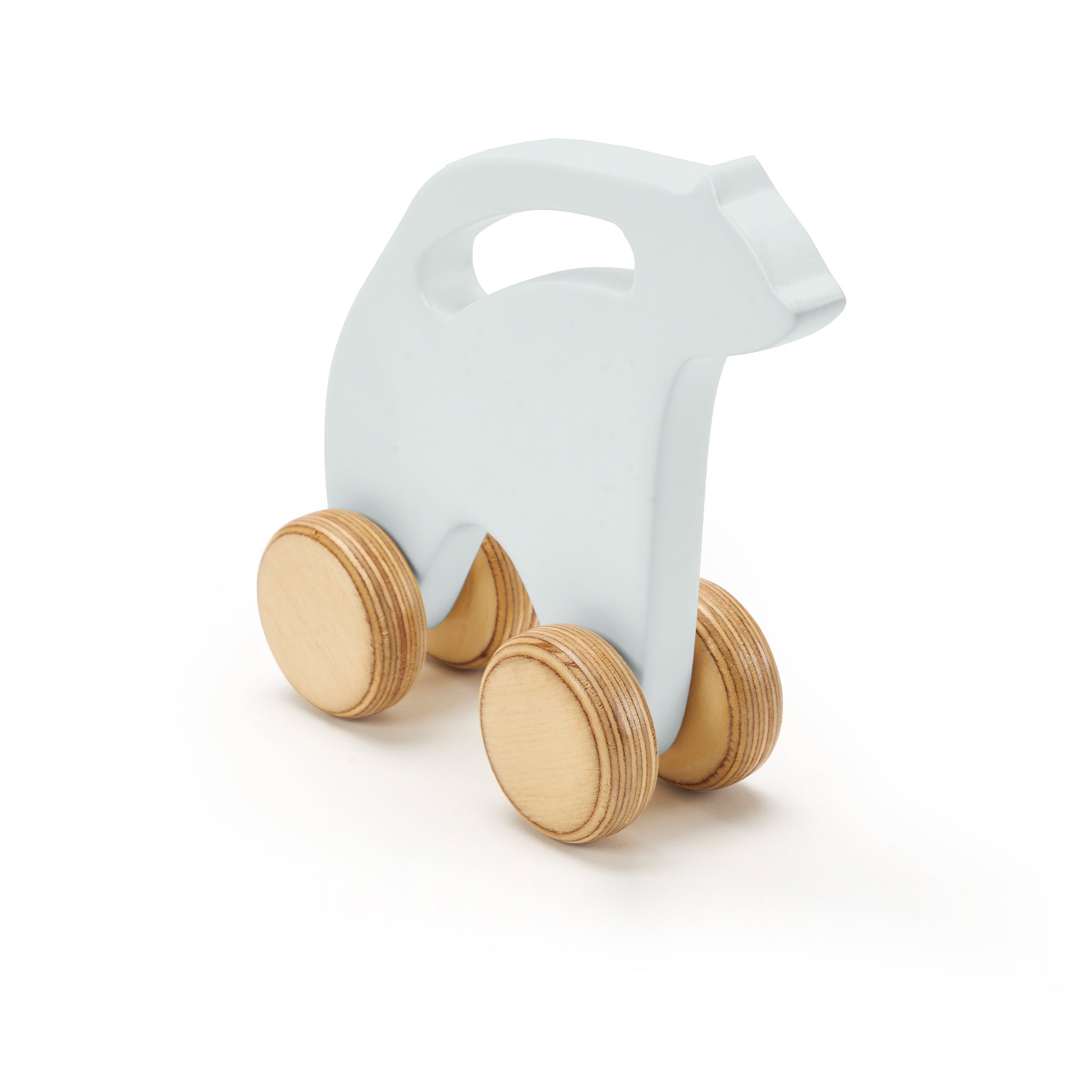 Polar Bear Wheel Wooden Toy