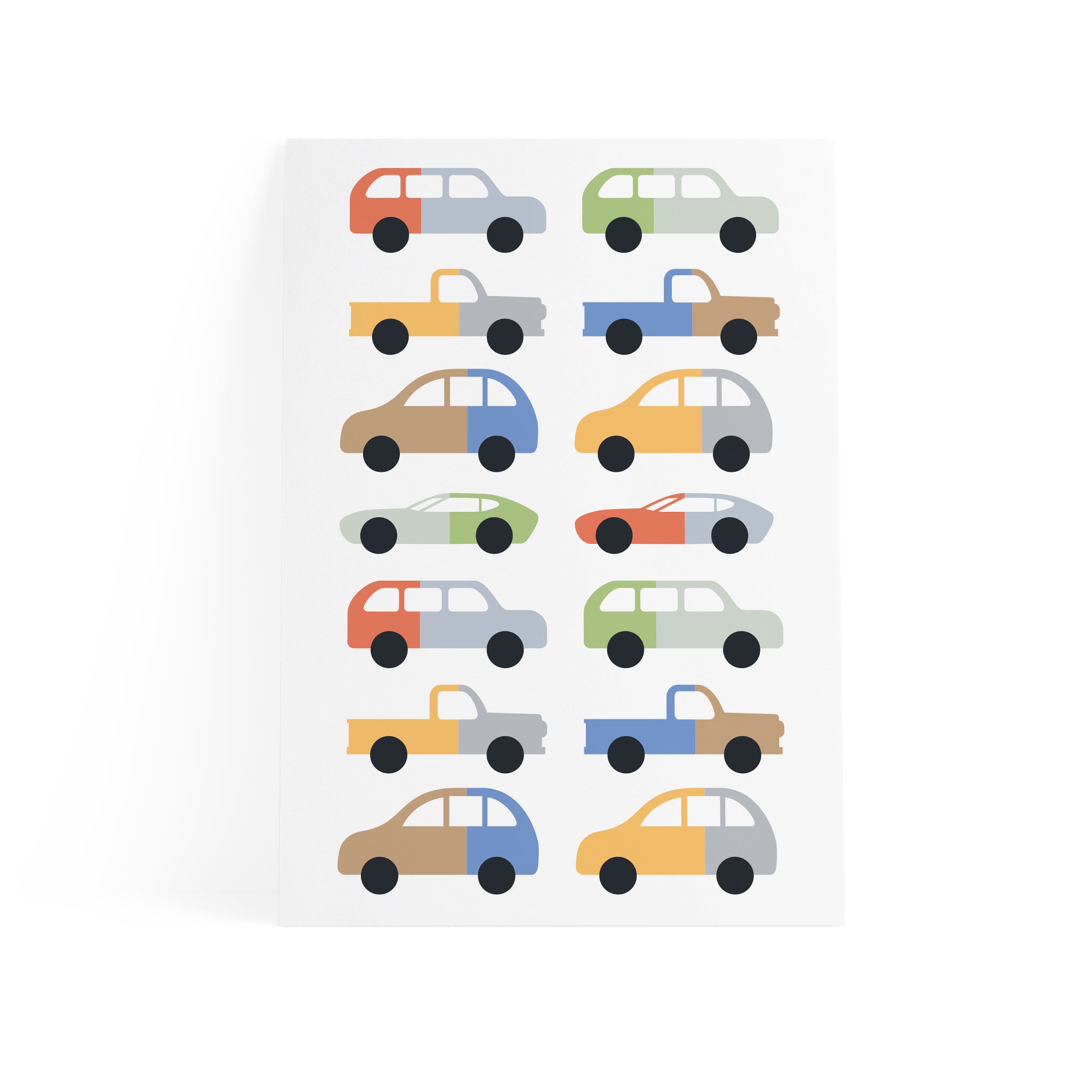 Kars Sticker Colorful Cars Sticker – gaeacom