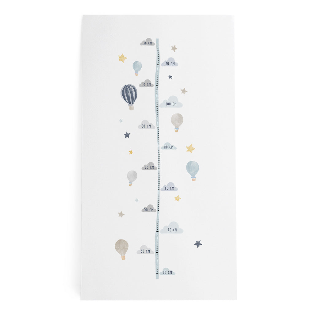 Watercolor Balloon & Star Measuring Sticker – gaeacom