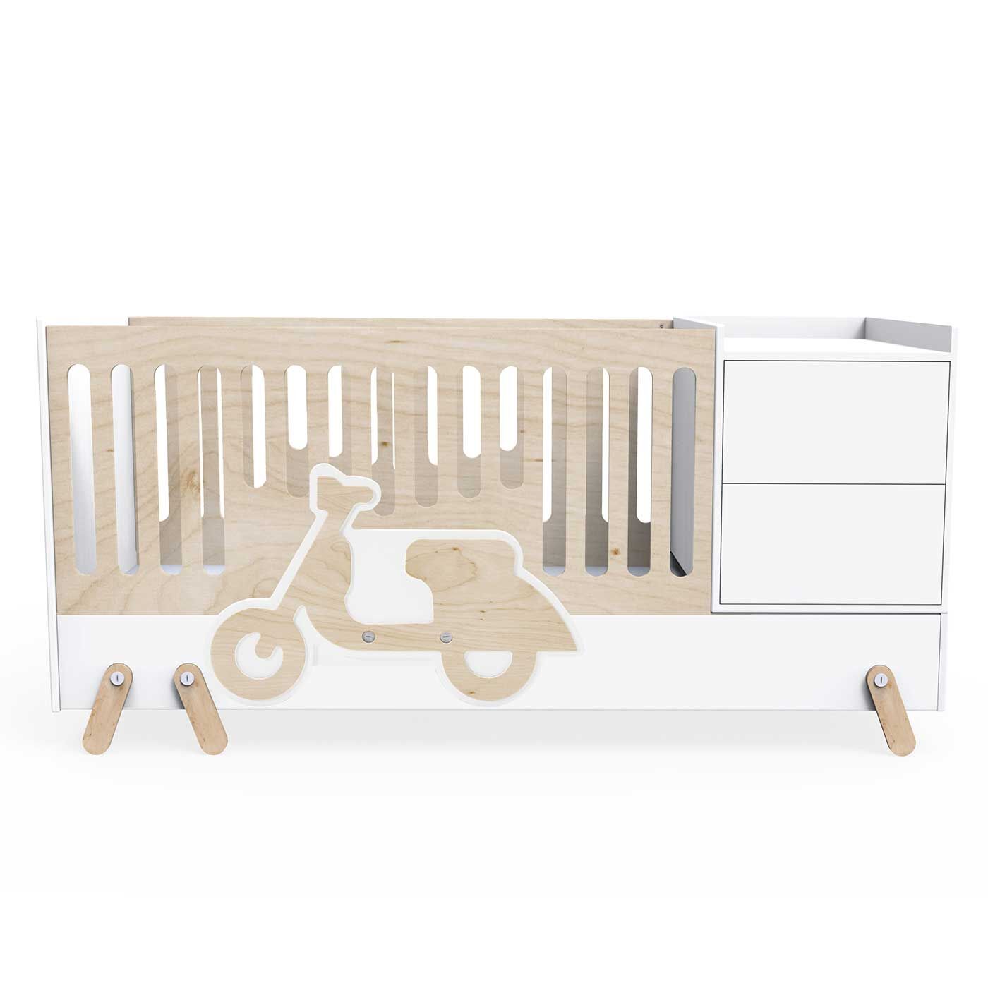 Fox E Lungo Natural Growing Baby Bed
